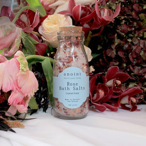 Rose Bath Salts - Bottle