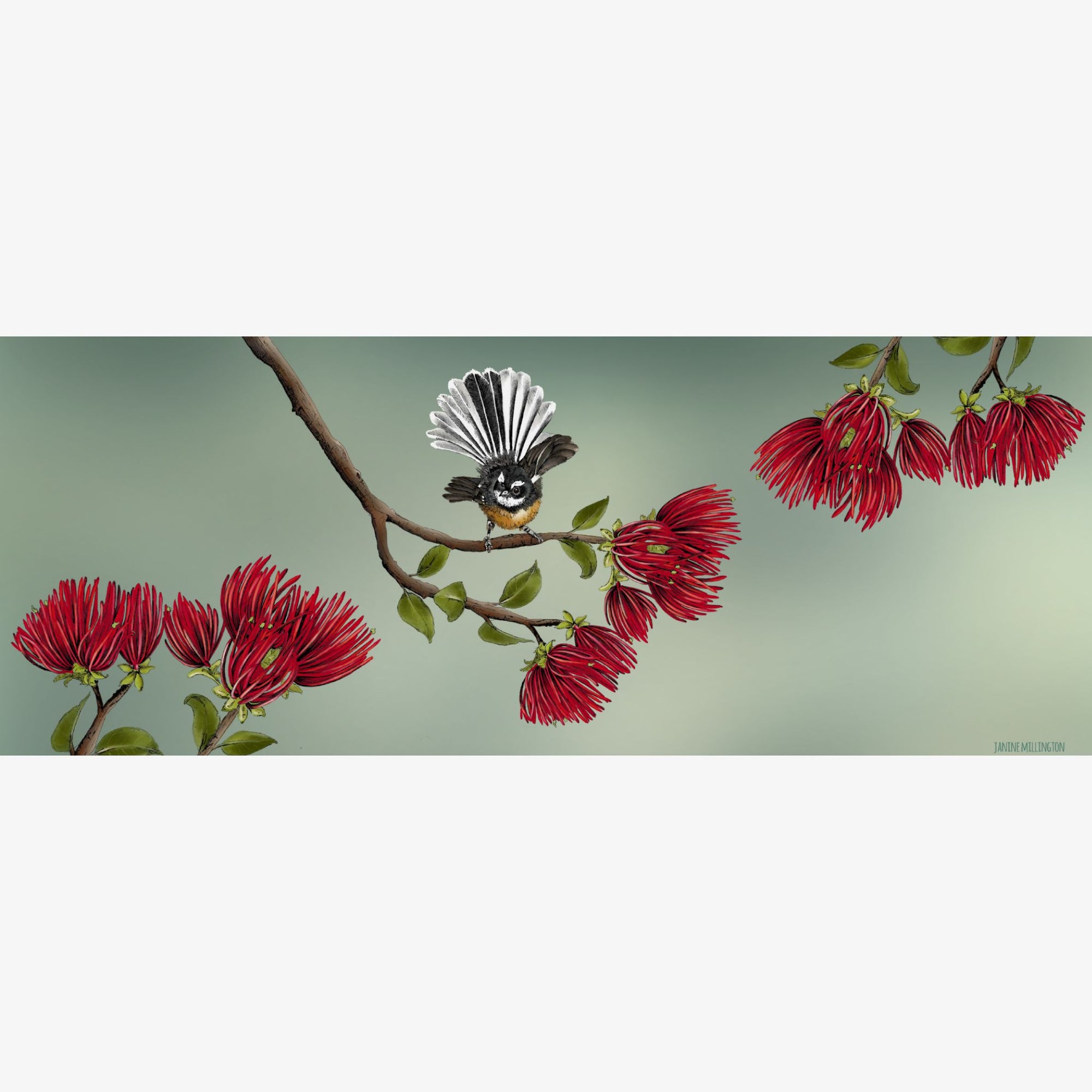 Cuppa Coffee Cup - Pohutukawa Fantail