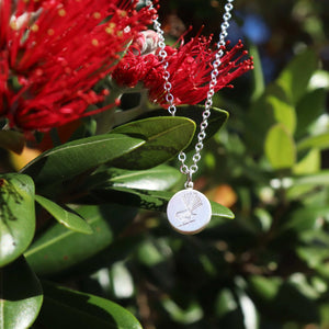 Fantail Necklace Silver