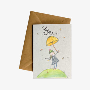 Bye Windy Greeting Card