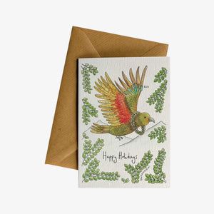 Christmas Kea Holidays Greeting Card