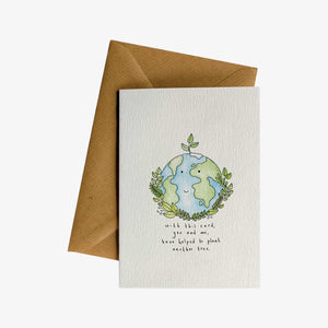 You & Me Planted A Tree Greeting Card