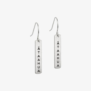 Te Reo Ātaahua Earrings Silver