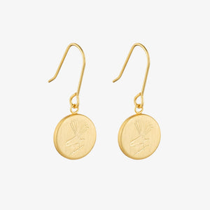 Fantail Earrings Gold