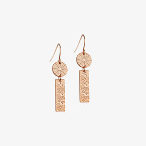 Kina & Moana Earrings Rose Gold