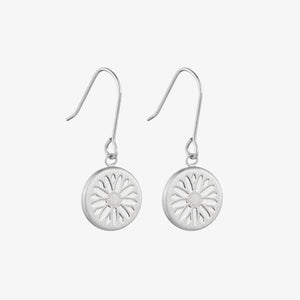 Mountain Daisy Earrings Silver