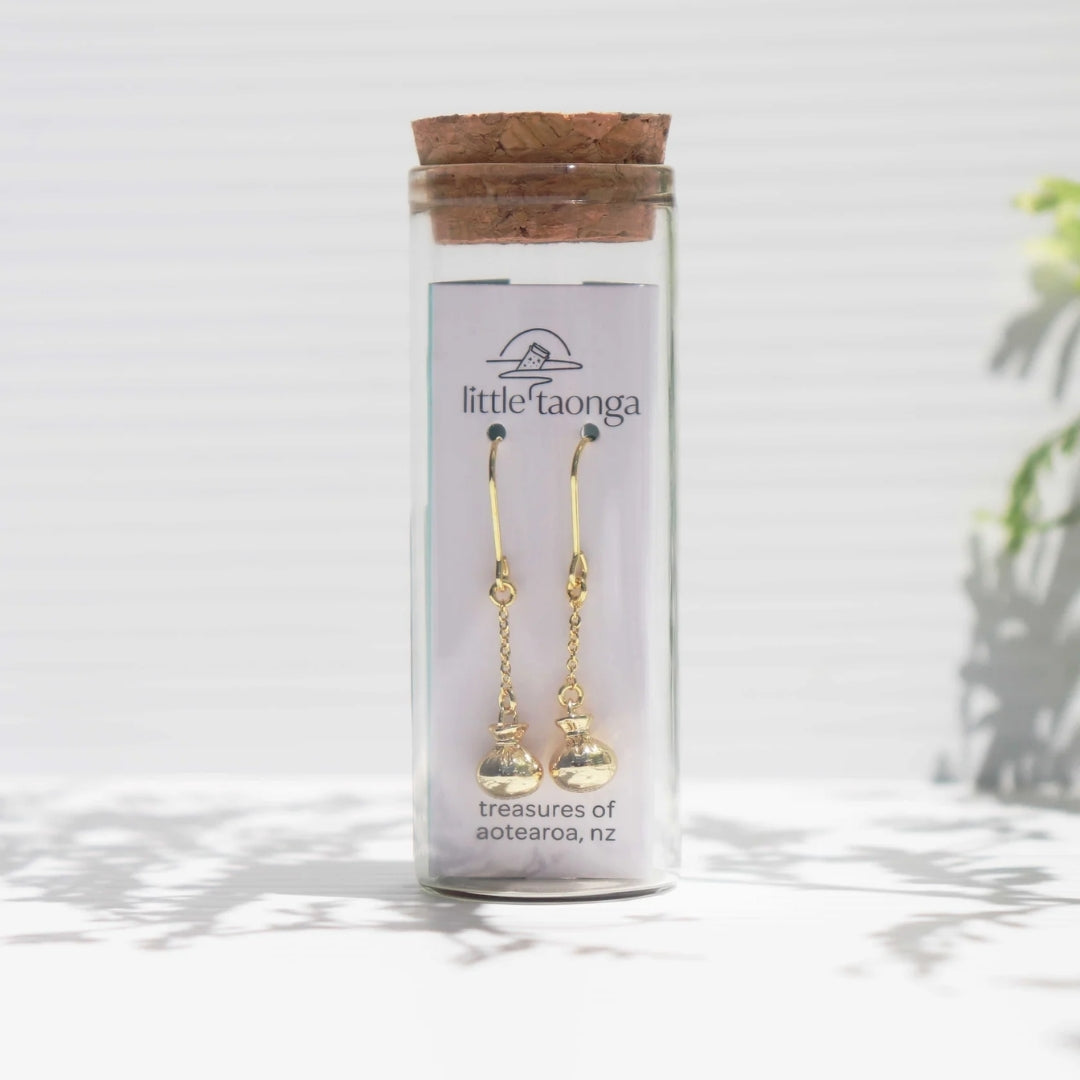 Poi Earrings Gold