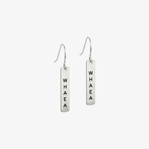 Te Reo Whaea Earrings Silver