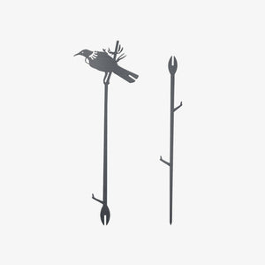 Metal Bird - Tūī Plant Stake 70cm