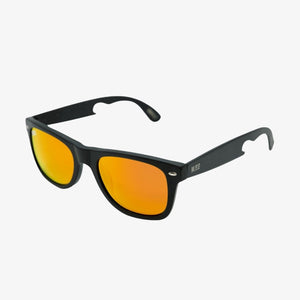 *Bottle Opening Sunglasses Titanium, Yellow Lens