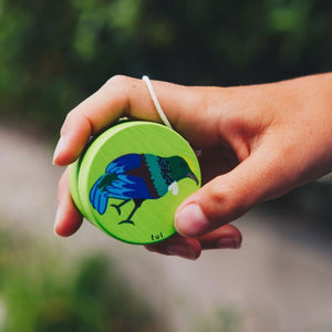 Wooden Yoyo - Green Tūī