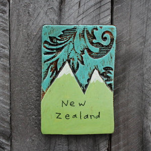 Rectangle Tile - New Zealand Mountains