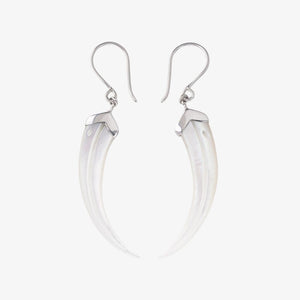 Mother of Pearl Huia Beak Earrings