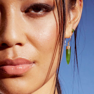 Point Earrings, Pounamu - NVK