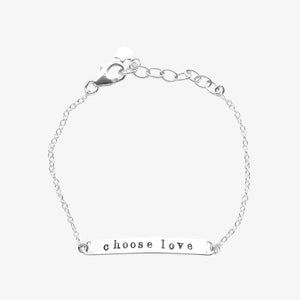 Choose Love Message Bar Bracelet