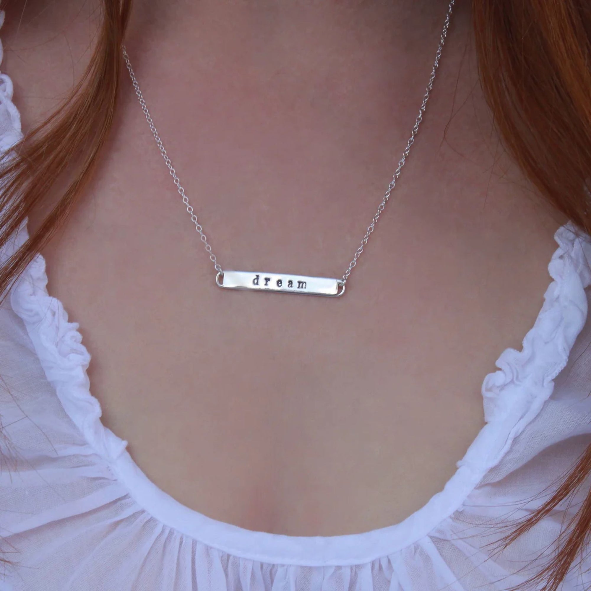 Dream Message Bar Necklace