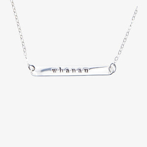 Whānau Message Bar Necklace