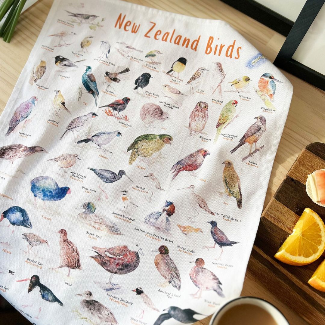 Tea Towel - NZ Birds