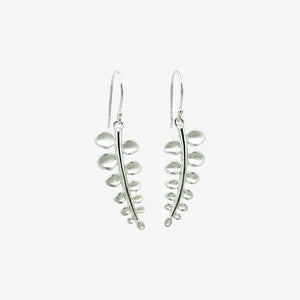 Button Fern Earrings