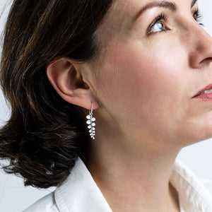 Button Fern Earrings