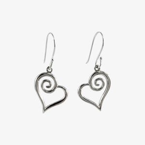 Koru Heart Earrings