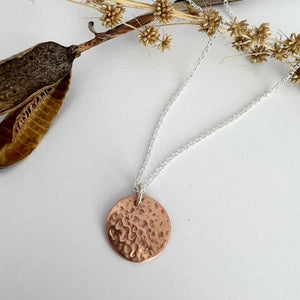 Full Moon Necklace - Copper