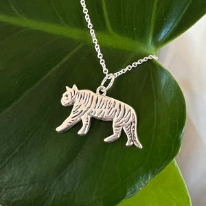 Tiger Necklace, Silver