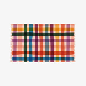 Beach Sarong - Rainbow Gingham