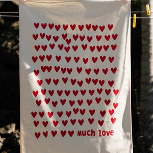 Tea Towel - 'Much Love'