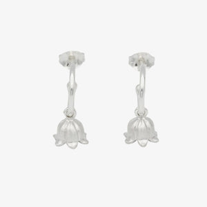 Lily of the Valley Petal Hoop Earrings