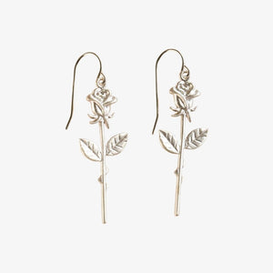 Single Rose Earrings