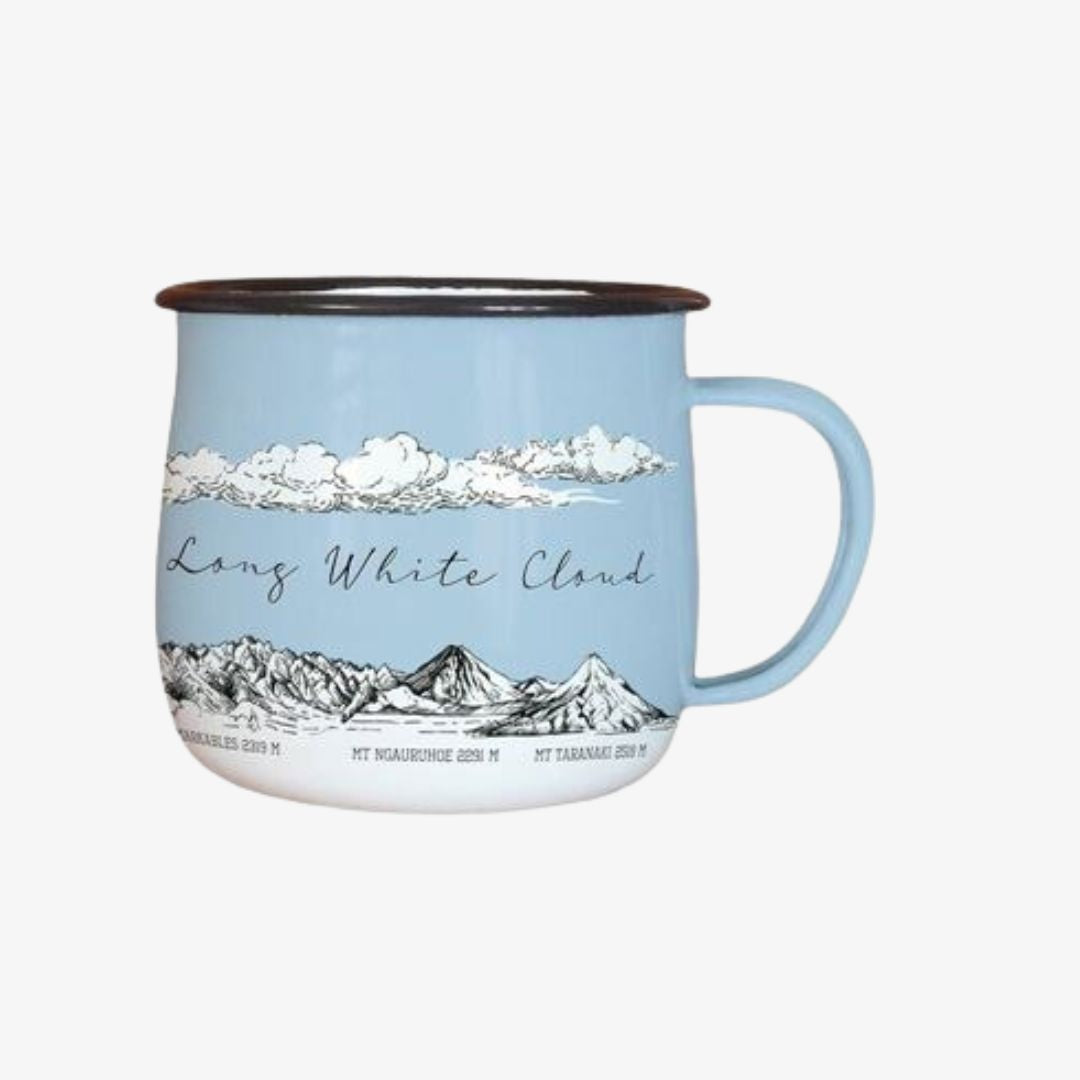 NZ Mountains Enamel Mug