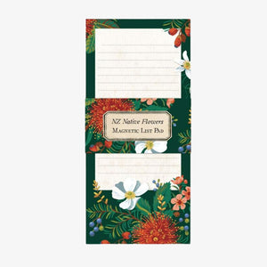 NZ Native Flowers Magnetic List Pad